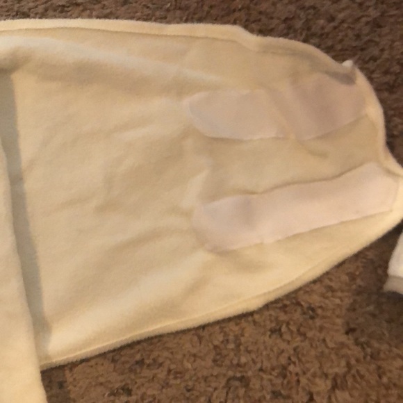 NWOT Cream Fleece Sleep Sack with Swaddling Attachments - Picture 2 of 4
